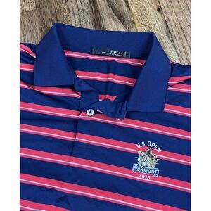 Ralph‎ Lauren RLX Golf Polo Shirt Oakmont Country Club Logo Men's Sz Large
